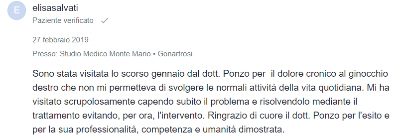 recensione paziente mioDottore elisasalvati